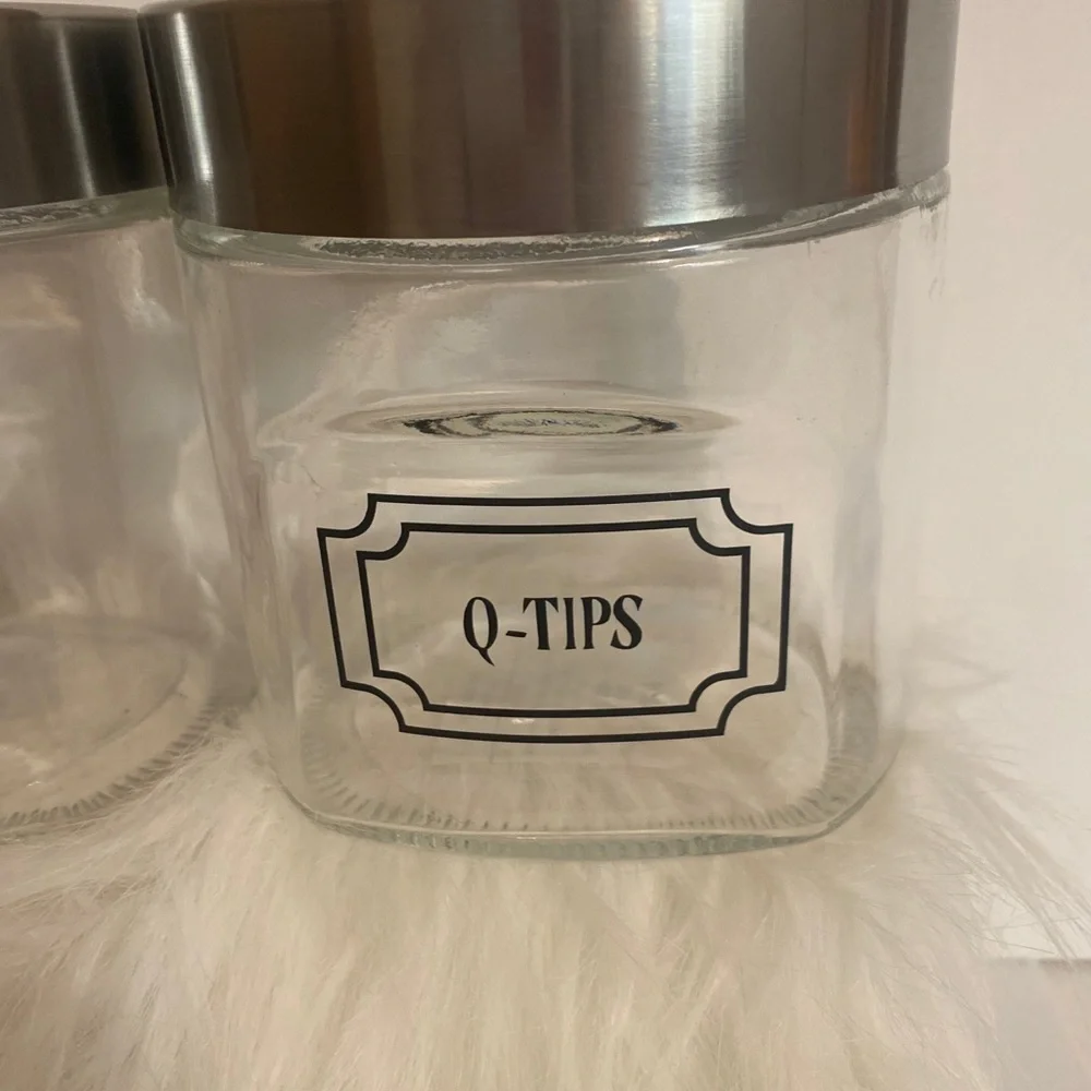 2 Bathroom Canisters